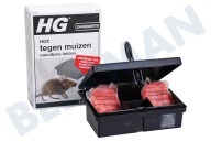 HG 655000100  HGX nachfüllbare Lockdose gegen Mäuse geeignet für u.a. Mäuse, inkl. Lockpaste