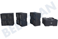 Alternative C00644853  Filter geeignet für u.a. WVH92K, PVH92BKF Kohlefilter, 4 Stück geeignet für u.a. WVH92K, PVH92BKF