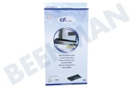 Pelg 23406 Wrasenabzug Filter geeignet für u.a. WA 49 KF49 Carbon Rechteck geeignet für u.a. WA 49 KF49