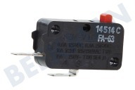 Pelg 563873 Ofen-Mikrowelle Schalter geeignet für u.a. MAG536, ECM173, MAG495 Mikro-Schalter, 2 Kontakte geeignet für u.a. MAG536, ECM173, MAG495