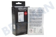 Krups F054001B Kaffeemaschine Entkalker geeignet für u.a. Espresso Entkalkungspulver + PH Streifen geeignet für u.a. Espresso