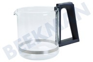 Krups XB900401  Kaffeemaschinenkanne geeignet für u.a. Moka Brew KM4689 8-12 Tassen, schwarz geeignet für u.a. Moka Brew KM4689