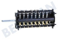 Smeg 811730383 Herd Schalter geeignet für u.a. TR4110, BU93BL, TRA93 Ofenschalter, links geeignet für u.a. TR4110, BU93BL, TRA93