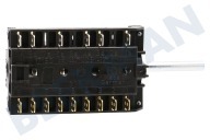 Smeg 811730195 Herd Schalter geeignet für u.a. CS19NL Backofen 15 Kontakte geeignet für u.a. CS19NL
