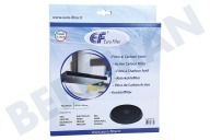 Elektro helios 9029793594 Abzugshaube Filter geeignet für u.a. EFF 57 Aktivkohlefilter rund geeignet für u.a. EFF 57