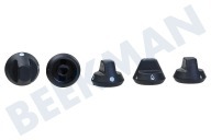 Dometic 407144248 Kochmulde Knopf geeignet für u.a. PICE99, CE99VF, CE99VFRC Gasknopf, schwarz 5 Stk geeignet für u.a. PICE99, CE99VF, CE99VFRC