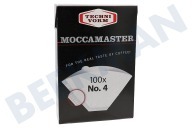 Moccamaster 85022 Kaffeeautomat Filter Kaffeefilter N0.4, 100 Stück