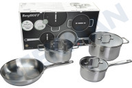 BergHOFF 1315085  7-teiliges Kochtopfset Helix geeignet für u.a. Sieben Teile