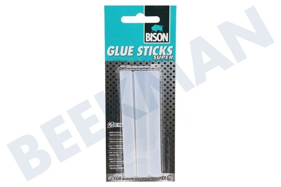Bison  Glue Sticks Super, Transparent, 6 Patronen