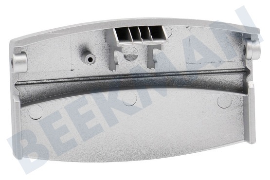 Electrolux Waschmaschine Türgriff Breit, 10 cm, metallisch grauer Kunststoffgriff