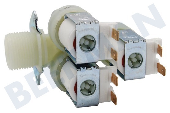 Miele Waschmaschine Einlassventil 3 fach, gewinkelt, dünn, 1x reduz.