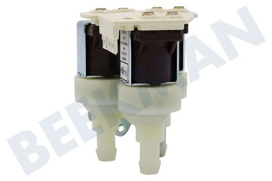 Alternative Waschmaschine Einlassventil 3-fach, gewinkelt, dünn, plus Steckerblock