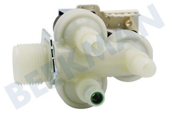 Alternative Waschmaschine Einlassventil 3-fach, gewinkelt, dünn, plus Steckerblock