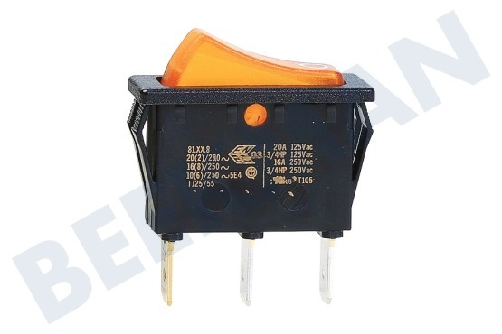 Electrolux Kühlschrank Schalter beleuchtet, orange