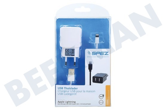Spez  USB Duo Home Ladegerät Apple Lightning inklusive Kabel 100cm
