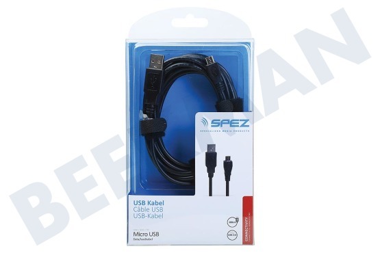 Spez  Micro USB Kabel 300cm Schwarz