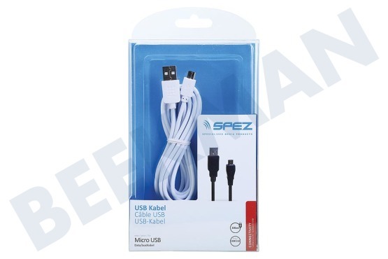 Spez  Micro USB Kabel 200cm Weiß
