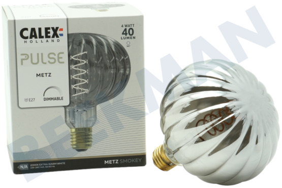 Calex  2101002800 Metz Smokey Pulse LED-Lampe 4 Watt, 2200K E27 Dimmbar