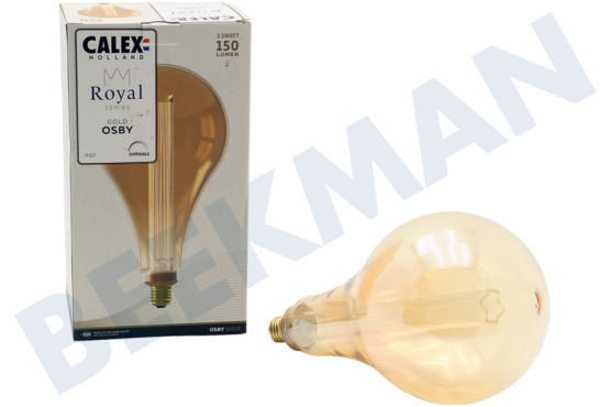 Calex  2101003600 Royal Osby LED-Lampe Gold E27 3,5 Watt, dimmbar
