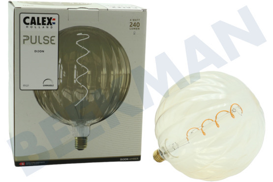 Calex  2101002500 Dijon Amber Pulse LED-Lampe E27 4 Watt, dimmbar