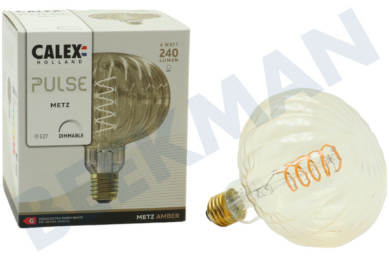 Calex  2101002700 Metz Amber Pulse LED-Lampe 4 Watt, 2000K E27 Dimmbar