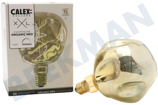 Calex  2101004400 XXL Organic Neo Champagne LED-Lampe 4 Watt, 1800K dimmbar