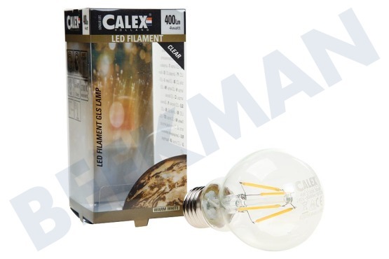 Calex  425204 Calex LED Vollglas Filament Standardlampe Klar 4W 400lm