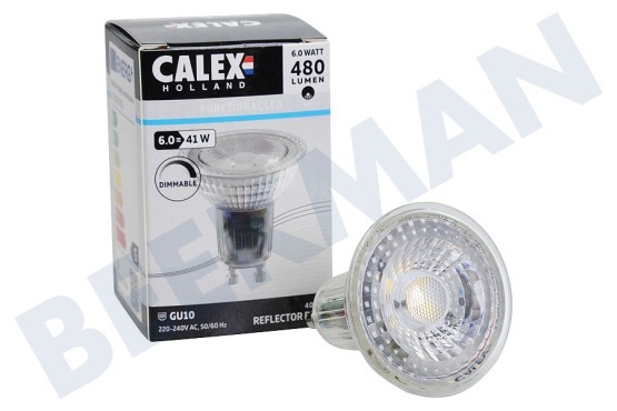 Calex  1301000700 Calex COB-LED-Lampe GU10 240V 6W 4000K dimmbar