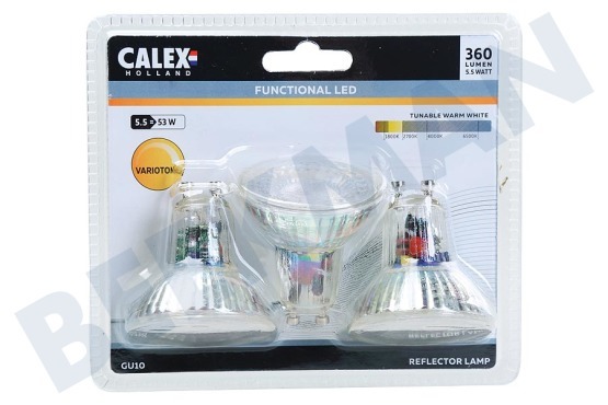Calex  423462.03 Calex SMD LED Lampe GU10 5.5W 360LM 500cd 3er-Pack