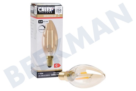 Calex  474489 Calex LED Vollglas Glühfaden Kerzenleuchte 3,5 W 250 lm E14