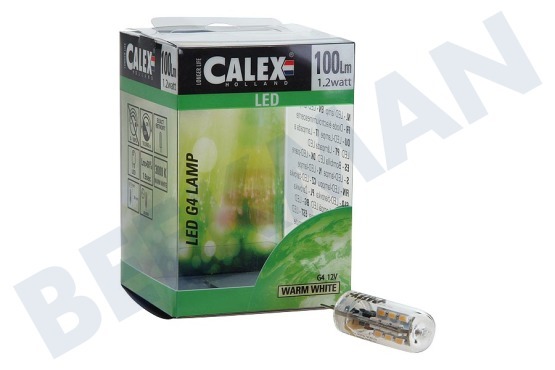 Calex  473826 Calex LED G4 12V 1,2W 100lm 3000K Vollglas