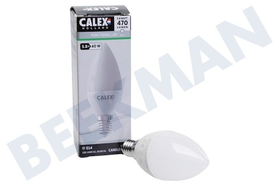 Calex  1301001000 LED Kerzenlampe 240 V 5,8 W 470 lm E14 B38, 2700 K