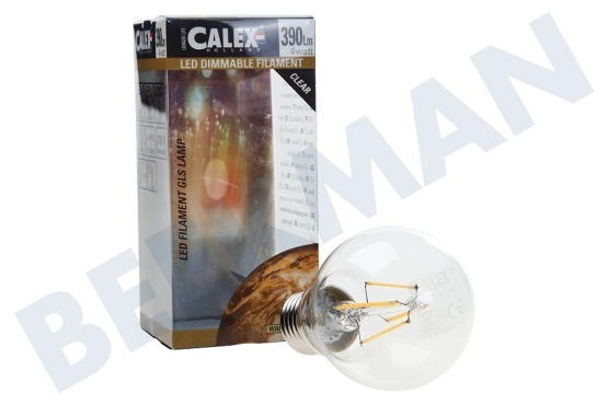 Calex  474500 Calex VollglasLED Filament Standardlampe 240V 4W 400lm