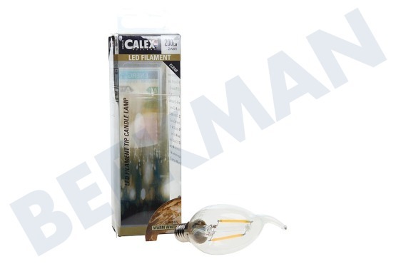 Calex  425052 Calex LED Vollglas Filament Tip KerzenLampe 2W 200lm E14