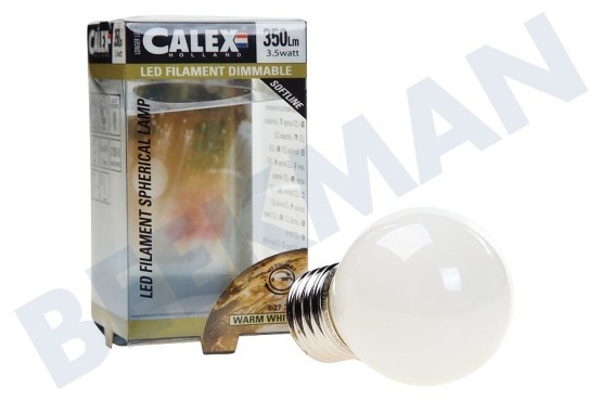 Calex  474485.1 Calex LED Vollglas Filament Miniglobe 3.5W 350lm E27