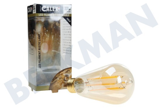 Calex  425414 Calex LED Vollglas Filament rustikale Lampe 240V 4W 320lm E27