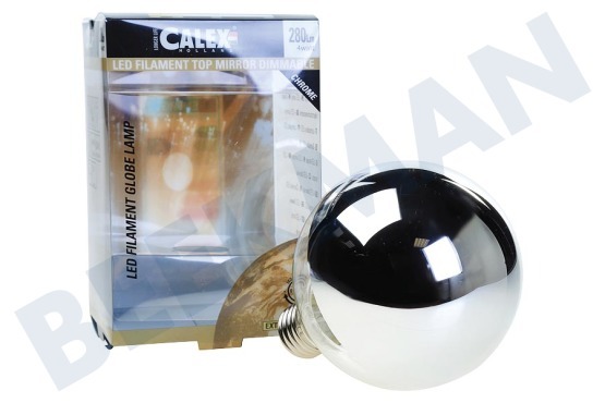 Calex  425455 Calex LED Filament Topspiegel 4W E27 GLB95 Dimmbar