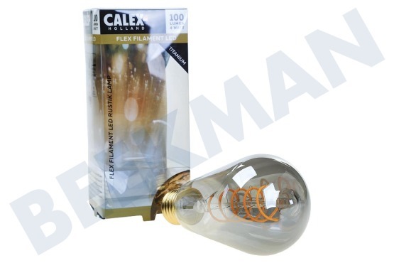 Calex  425753.1 Calex LED Vollglas Flex Filament 4W E27 Titanium ST64