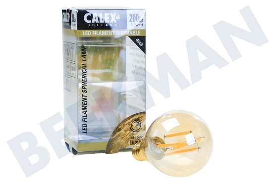 Calex  474481 Calex LED Vollglas Filament 3,5W E14 Gold P45