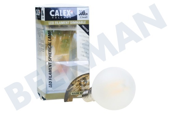 Calex  474487 Calex Vollglas Filament P45 E14 3,5W Mat Dimmbar