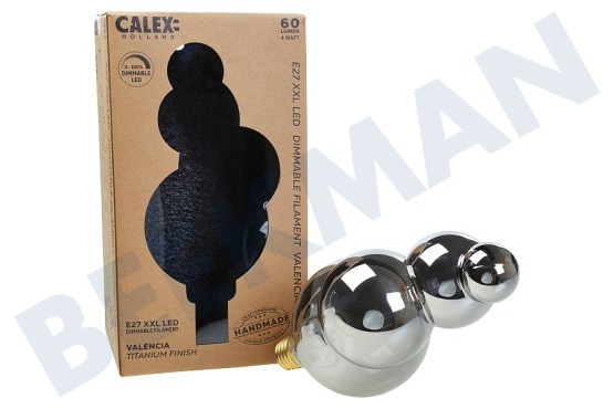Calex  426014 Calex Valencia Ledlampe 4W E27 Titan dimmbar