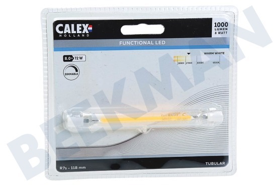 Calex  424562 Calex LED R7s Dimmbar 8 Watt, 118 mm
