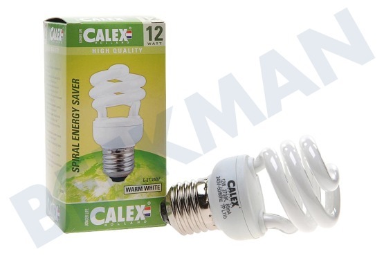Calex  576392 Calex T2 Twister Energiesparlampe240V 12W E27, 2700K