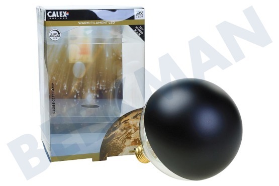 Calex  425478 Calex LED Vollglas Filament 4W E27 Kopfspiegel Schwarz