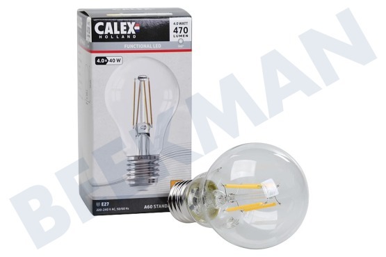 Calex  1101001200 LED Vollglas Filament Standardlampe Klar 4 Watt, E27