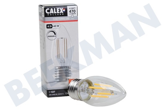Calex  1101006000 Filament dimmbare Kerzenlampe E27 4,5 Watt, 2700K