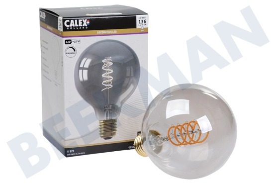 Calex  1001001400 Globe LED-Lampe Flexibles Filament Titan E27 Dimmbar