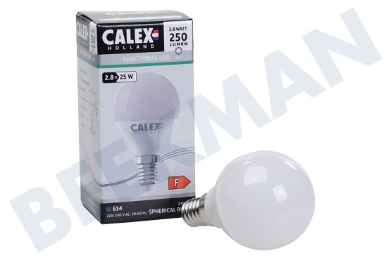 Calex  1301001600 LED-Kugellampe 2,8 Watt, E14 P45 2700K