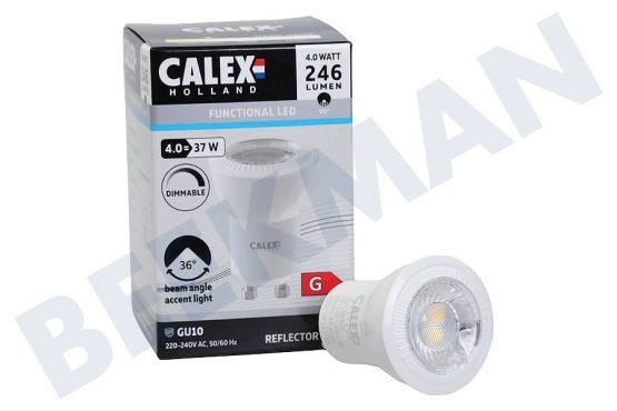 Calex  1901000600 COB LED GU10 Lampe 4 Watt, 3000K Dimmbar