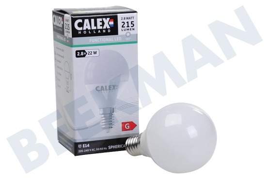 Calex  1301006500 LED-Kugellampe Flame 2,8 Watt, 2200K E14